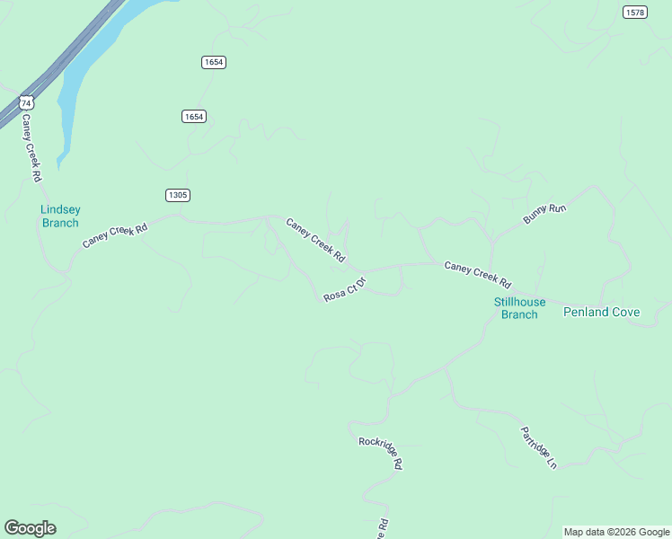 map of restaurants, bars, coffee shops, grocery stores, and more near 1720 Caney Creek Road in Murphy