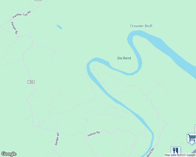 map of restaurants, bars, coffee shops, grocery stores, and more near 2121 Die Bend Rd in Murphy