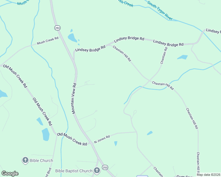 map of restaurants, bars, coffee shops, grocery stores, and more near 7004 Mountain View Road in Taylors