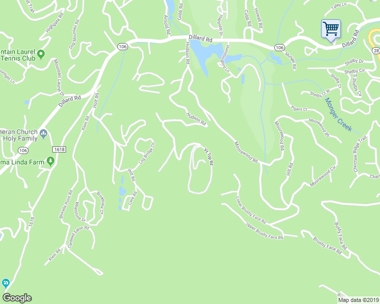 map of restaurants, bars, coffee shops, grocery stores, and more near 202 Vz Top Road in Highlands