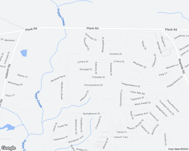 map of restaurants, bars, coffee shops, grocery stores, and more near 2628 O'Glesby Drive in Raeford
