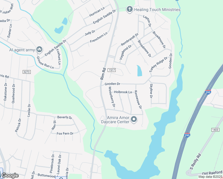 map of restaurants, bars, coffee shops, grocery stores, and more near 9594 Holbrook Lane in Fayetteville