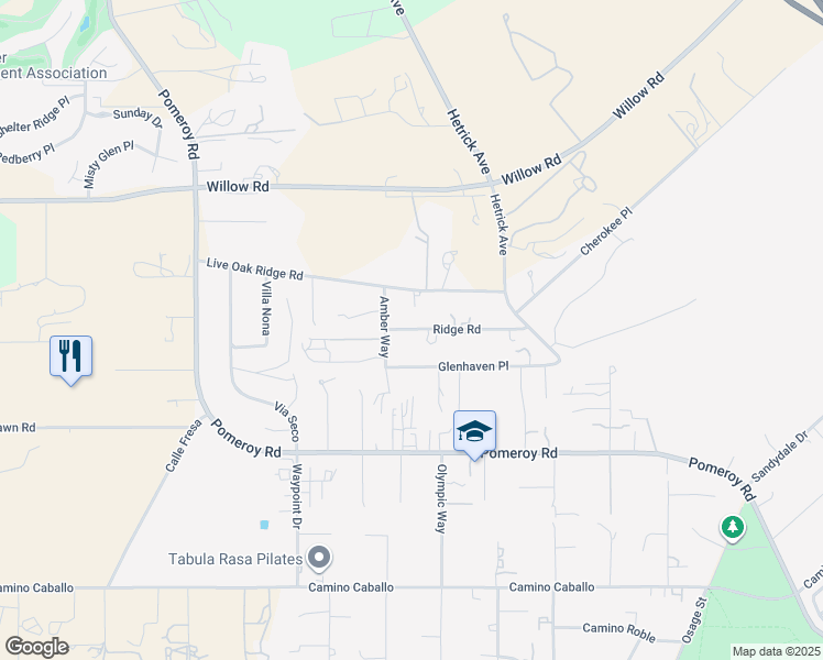 map of restaurants, bars, coffee shops, grocery stores, and more near 783 Ridge Road in Nipomo