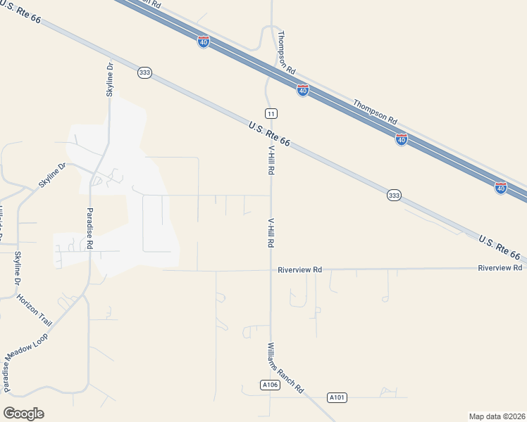 map of restaurants, bars, coffee shops, grocery stores, and more near 26 V Hill Road in Edgewood