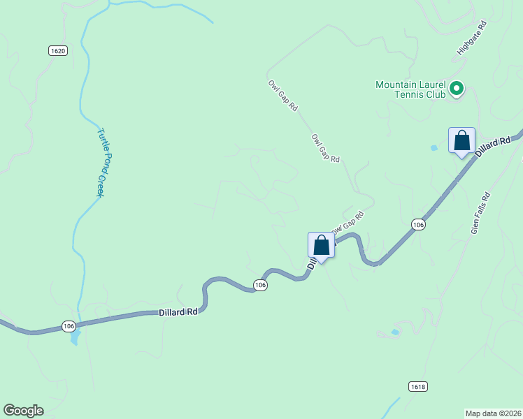 map of restaurants, bars, coffee shops, grocery stores, and more near 240-414 Kettle Rock Road in Highlands
