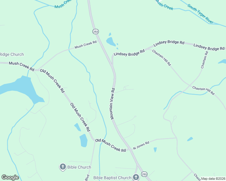 map of restaurants, bars, coffee shops, grocery stores, and more near 7010 Mountain View Road in Taylors