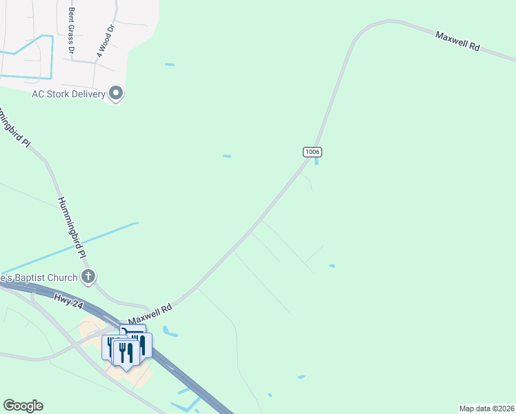 map of restaurants, bars, coffee shops, grocery stores, and more near State Road 1006 in Stedman