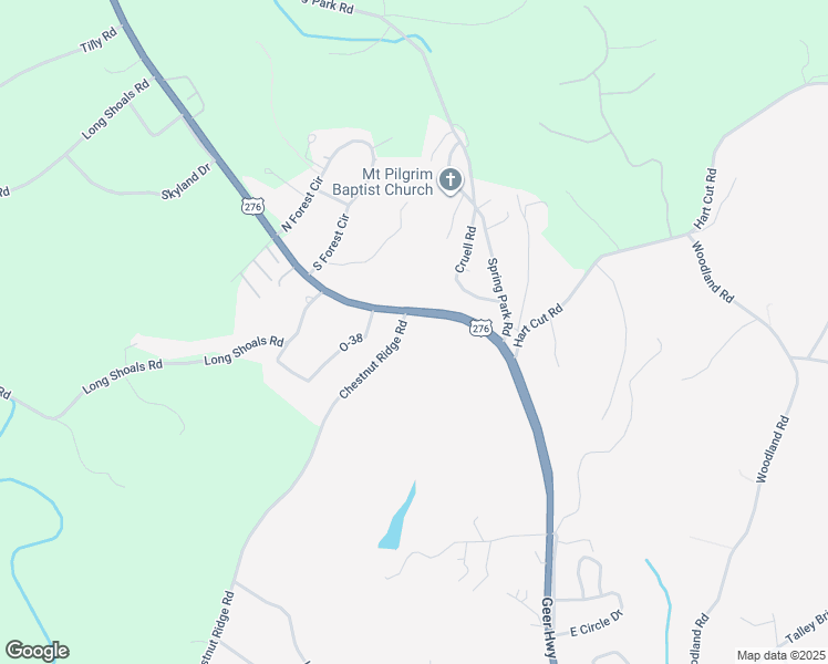 map of restaurants, bars, coffee shops, grocery stores, and more near 3443 Geer Highway in Slater-Marietta