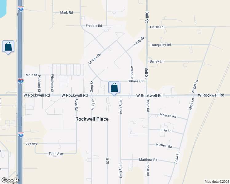 map of restaurants, bars, coffee shops, grocery stores, and more near 6105 West Rockwell Road in Canyon