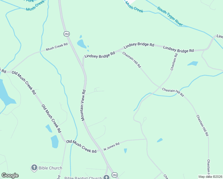 map of restaurants, bars, coffee shops, grocery stores, and more near 7004 Mountain View Road in Taylors