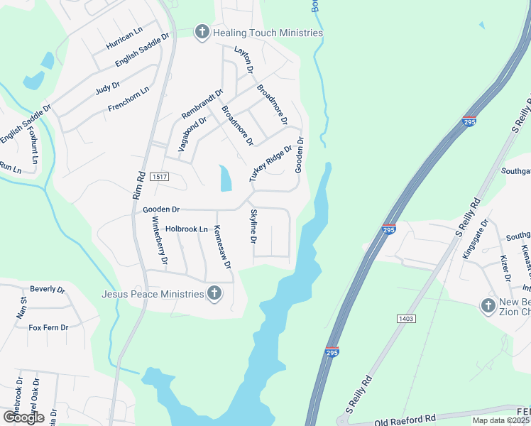 map of restaurants, bars, coffee shops, grocery stores, and more near 1214 Oak Knolls Drive in Fayetteville