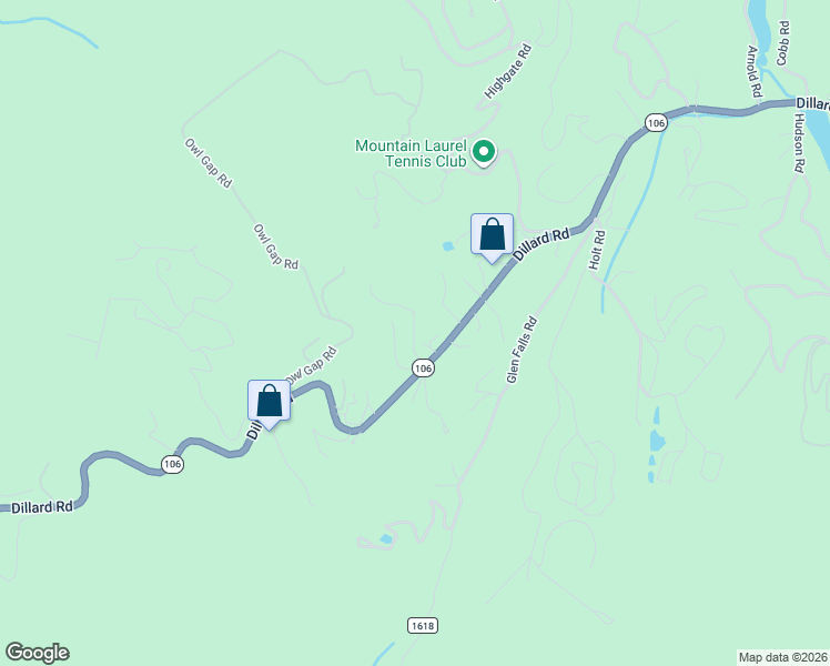 map of restaurants, bars, coffee shops, grocery stores, and more near Highlands Point in Highlands