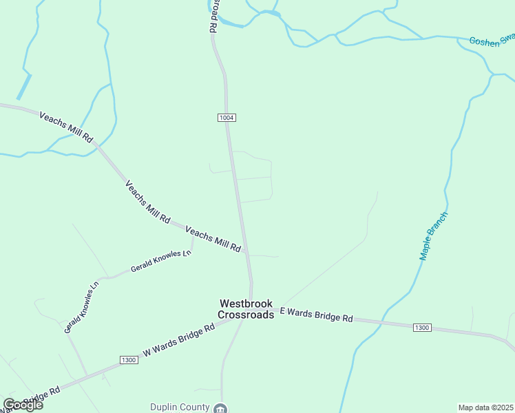 map of restaurants, bars, coffee shops, grocery stores, and more near 102 North Main Street in Kenansville