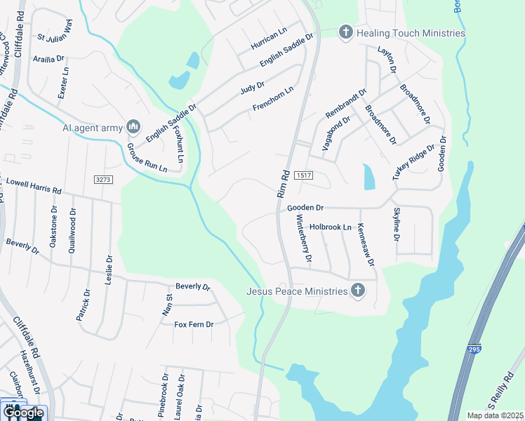 map of restaurants, bars, coffee shops, grocery stores, and more near 9381 Castle Falls Circle in Fayetteville