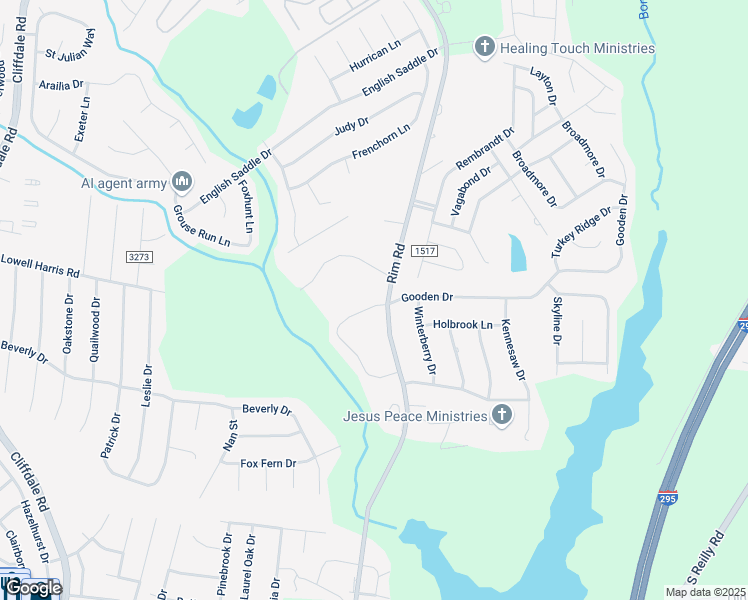 map of restaurants, bars, coffee shops, grocery stores, and more near 9385 Castle Falls Circle in Fayetteville