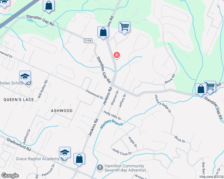 map of restaurants, bars, coffee shops, grocery stores, and more near in Chattanooga