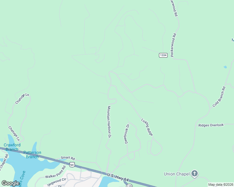map of restaurants, bars, coffee shops, grocery stores, and more near 836 Mountain Harbour Drive in Hayesville