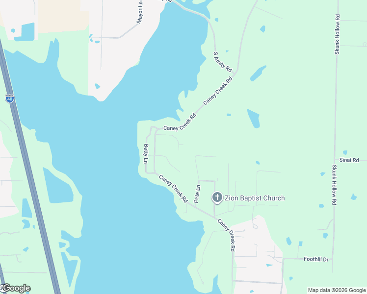 map of restaurants, bars, coffee shops, grocery stores, and more near 21 Caney Hill Road in Conway