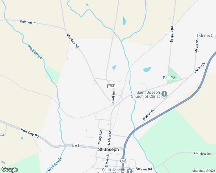 map of restaurants, bars, coffee shops, grocery stores, and more near 39 Bluff Road in Saint Joseph