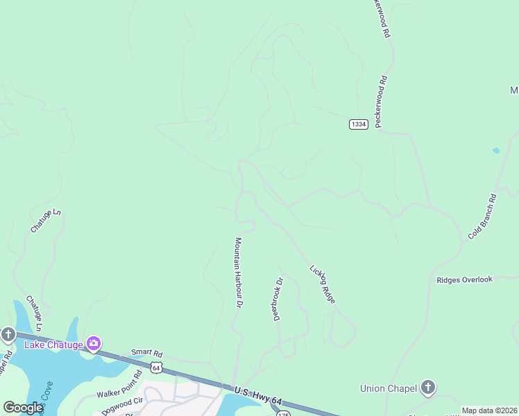 map of restaurants, bars, coffee shops, grocery stores, and more near 836 Mountain Harbour Drive in Hayesville