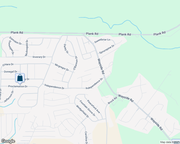 map of restaurants, bars, coffee shops, grocery stores, and more near 160-270 Michelin Lane in Raeford