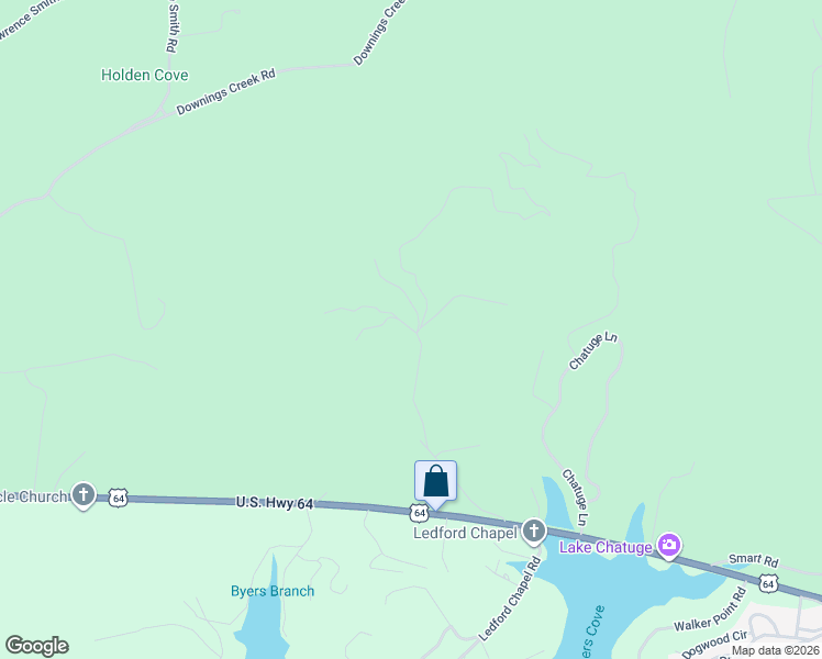 map of restaurants, bars, coffee shops, grocery stores, and more near 105 Sharons Valley in Hayesville