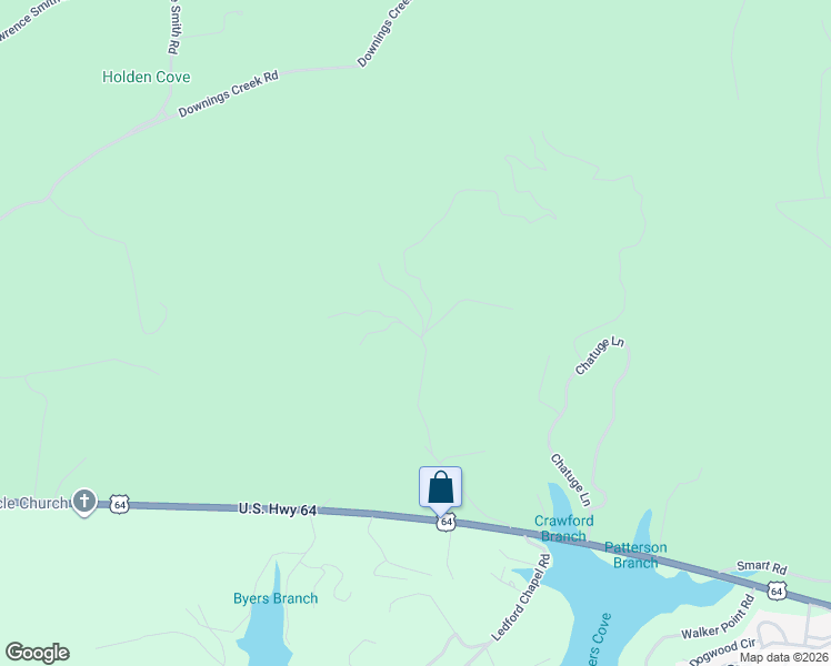 map of restaurants, bars, coffee shops, grocery stores, and more near 105 Sharons Valley in Hayesville