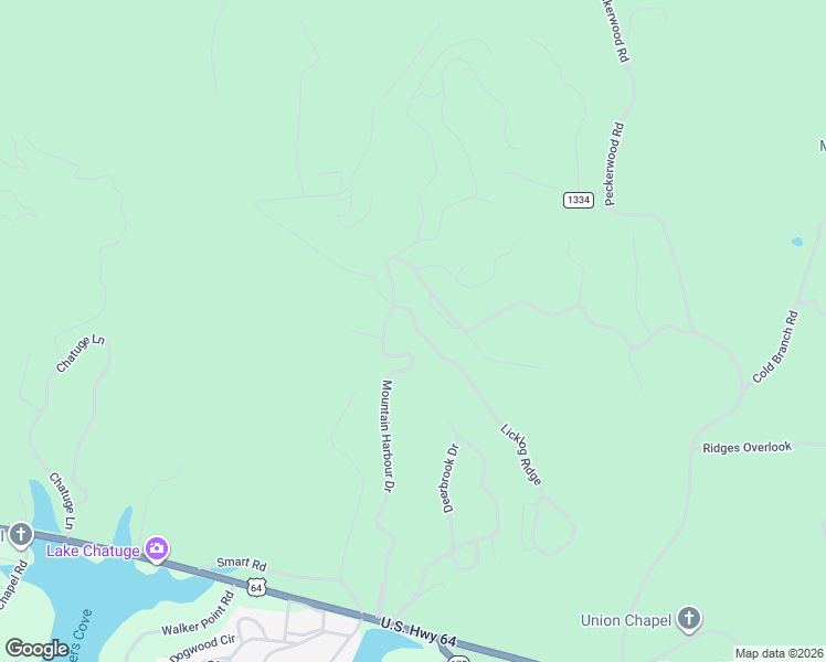 map of restaurants, bars, coffee shops, grocery stores, and more near 836 Mountain Harbour Drive in Hayesville