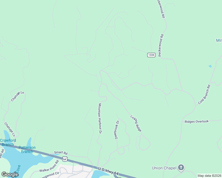 map of restaurants, bars, coffee shops, grocery stores, and more near 1220 Mountain Harbour Drive in Hayesville