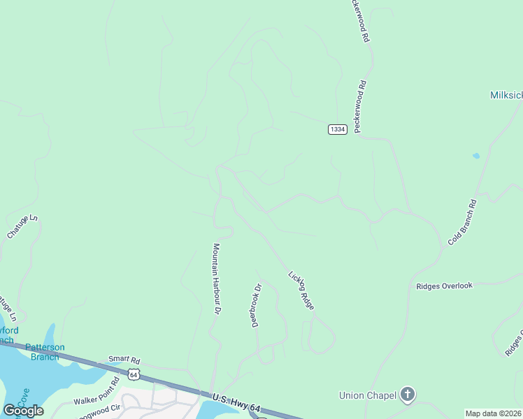 map of restaurants, bars, coffee shops, grocery stores, and more near 1220 Mountain Harbour Drive in Hayesville