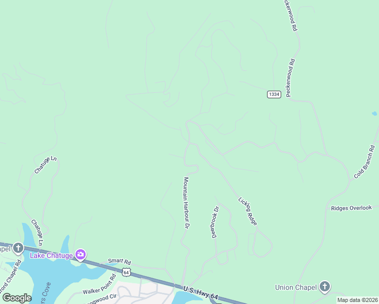 map of restaurants, bars, coffee shops, grocery stores, and more near 836 Mountain Harbour Drive in Hayesville