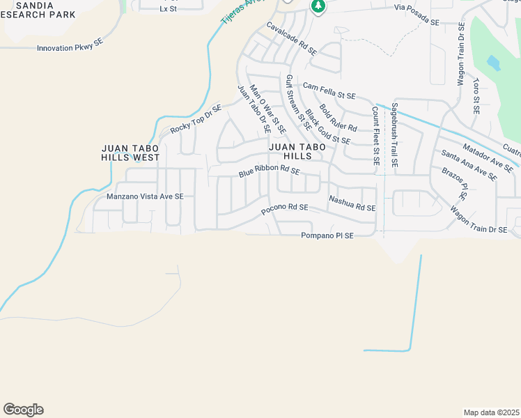 map of restaurants, bars, coffee shops, grocery stores, and more near 11719 Pocono Road Southeast in Albuquerque