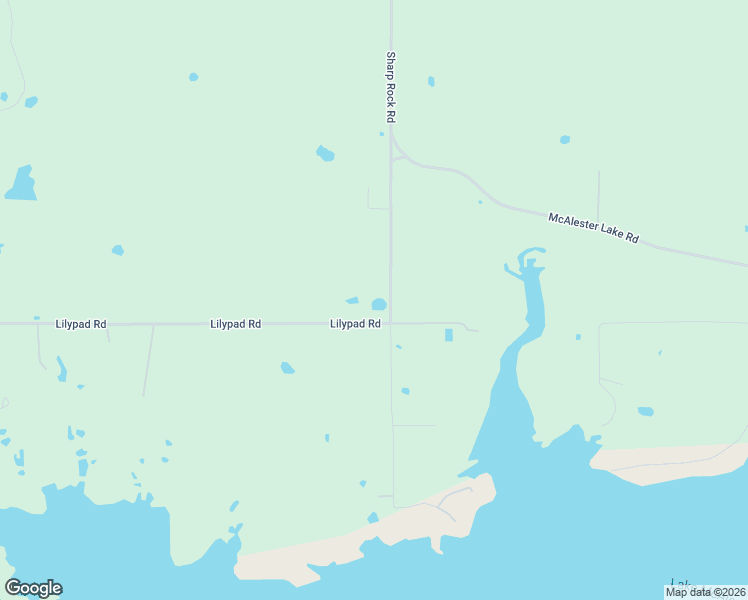 map of restaurants, bars, coffee shops, grocery stores, and more near 5421 Lilypad Road in McAlester