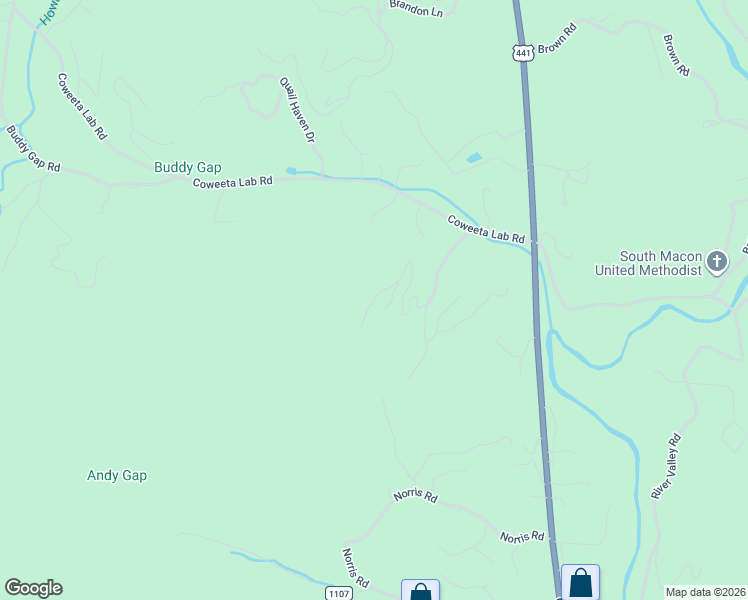 map of restaurants, bars, coffee shops, grocery stores, and more near 325 Cricket Creek Road in Otto