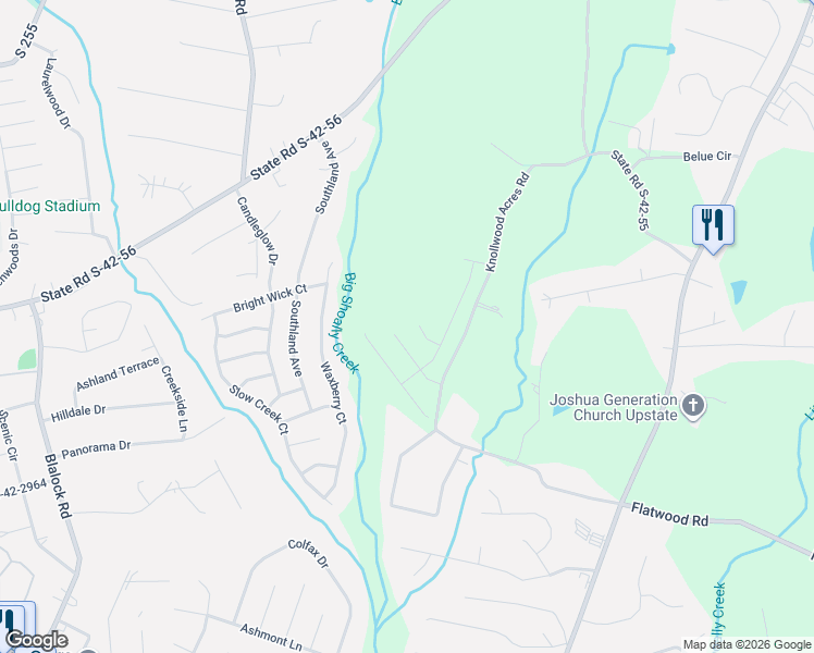 map of restaurants, bars, coffee shops, grocery stores, and more near in Boiling Springs