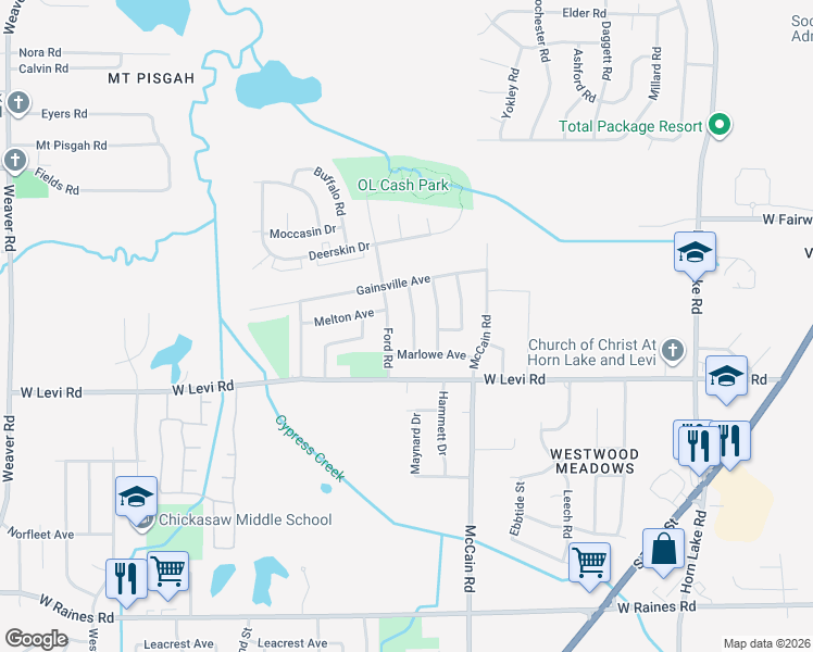 map of restaurants, bars, coffee shops, grocery stores, and more near 3813 Masterson St in Memphis