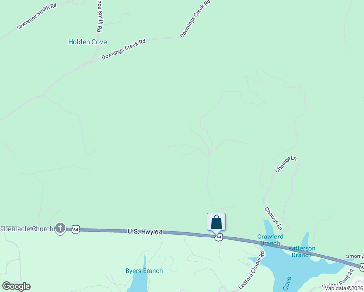 map of restaurants, bars, coffee shops, grocery stores, and more near 29 Chatuge Heights in Hayesville