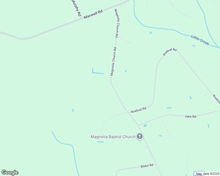 map of restaurants, bars, coffee shops, grocery stores, and more near 1329 Magnolia Church Road in Stedman