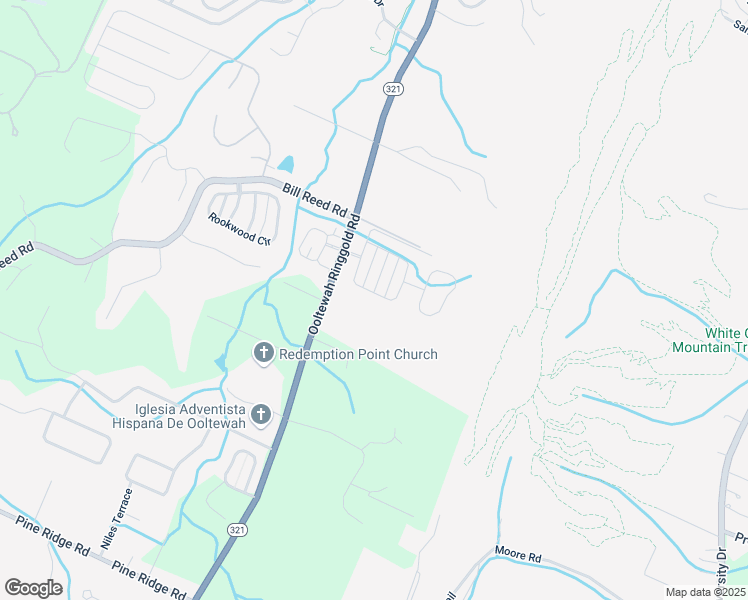map of restaurants, bars, coffee shops, grocery stores, and more near 4129 Barnsley Loop in Collegedale