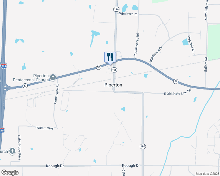 map of restaurants, bars, coffee shops, grocery stores, and more near in Piperton