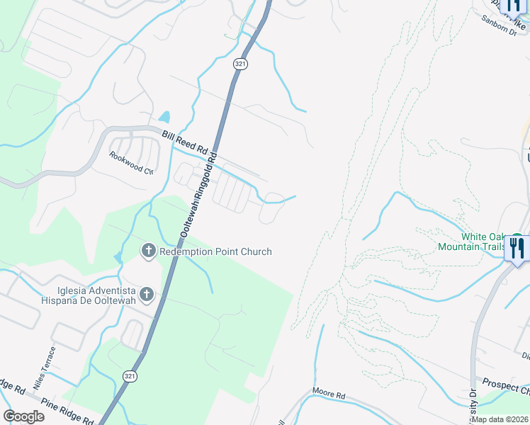 map of restaurants, bars, coffee shops, grocery stores, and more near 9876 Trestle Circle in Collegedale
