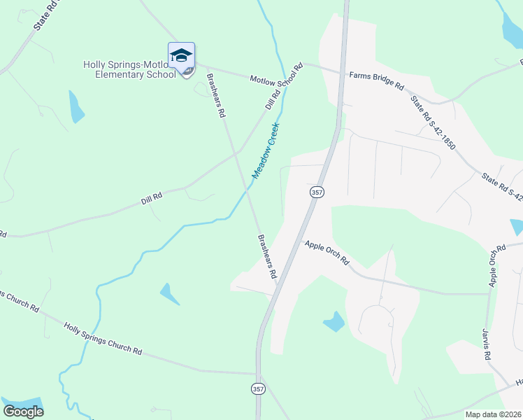 map of restaurants, bars, coffee shops, grocery stores, and more near 196 Brashears Road in Inman