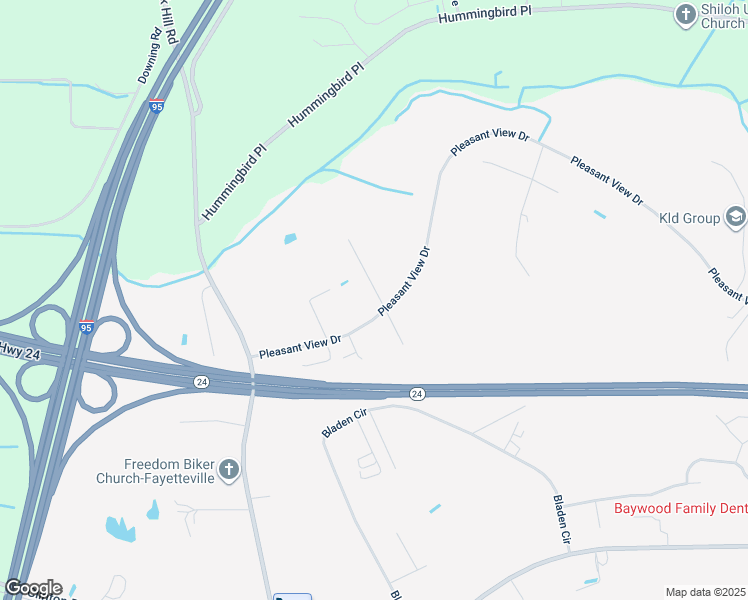 map of restaurants, bars, coffee shops, grocery stores, and more near 509 Kivett Court in Fayetteville