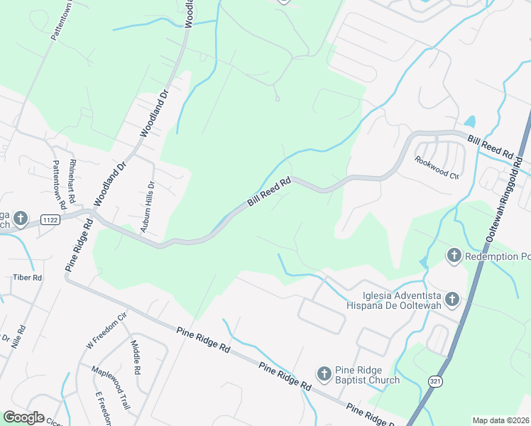 map of restaurants, bars, coffee shops, grocery stores, and more near 9305 Bennie Lane in Ooltewah