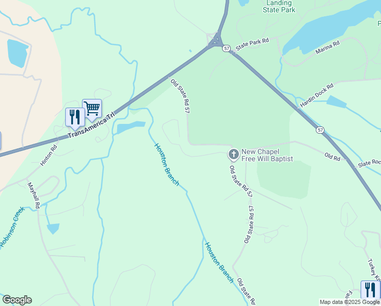 map of restaurants, bars, coffee shops, grocery stores, and more near 775 Old Road in Counce