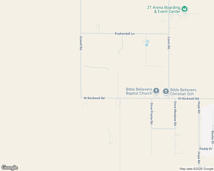 map of restaurants, bars, coffee shops, grocery stores, and more near 16001 Dowell Road in Amarillo