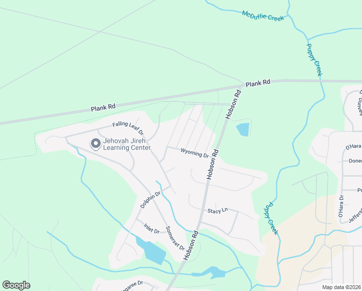 map of restaurants, bars, coffee shops, grocery stores, and more near 999 Wyoming Drive in Raeford