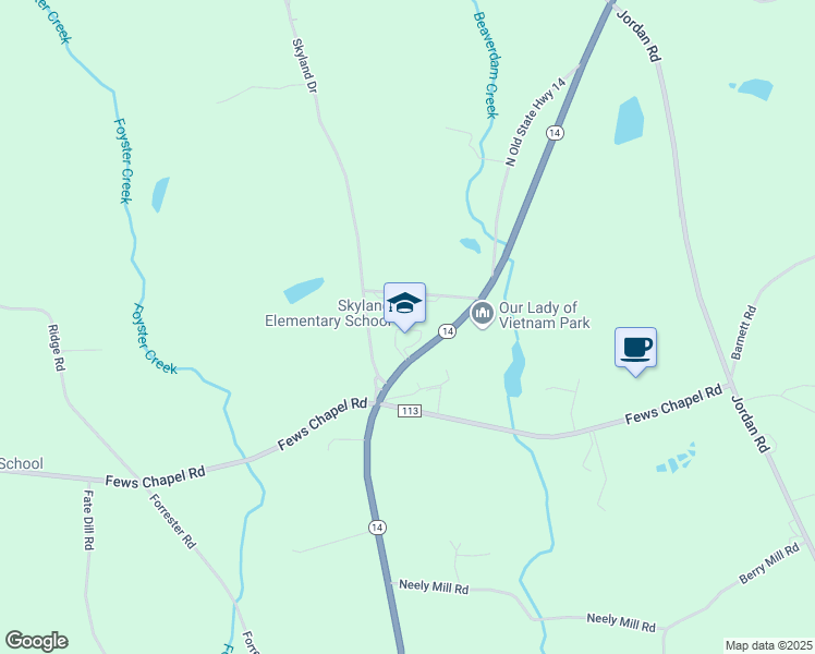 map of restaurants, bars, coffee shops, grocery stores, and more near 4221 South Carolina 14 in Greer