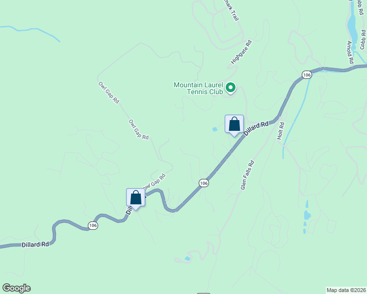map of restaurants, bars, coffee shops, grocery stores, and more near 178 Highlands Cove Drive in Highlands