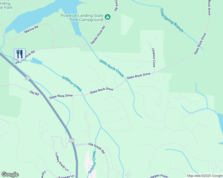 map of restaurants, bars, coffee shops, grocery stores, and more near 475 Slate Rock Drive in Counce